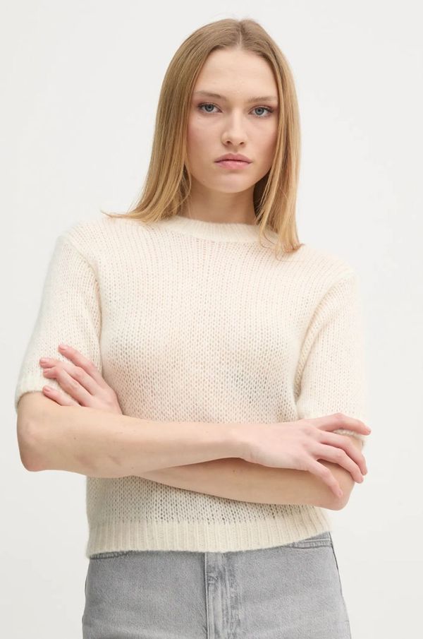 Joop! Volnen pulover Joop! ženski, bež barva, 30044779 10015666