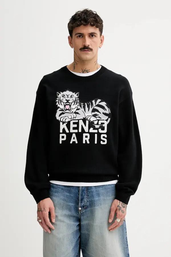 Kenzo Volnen pulover Kenzo Happy Tiger