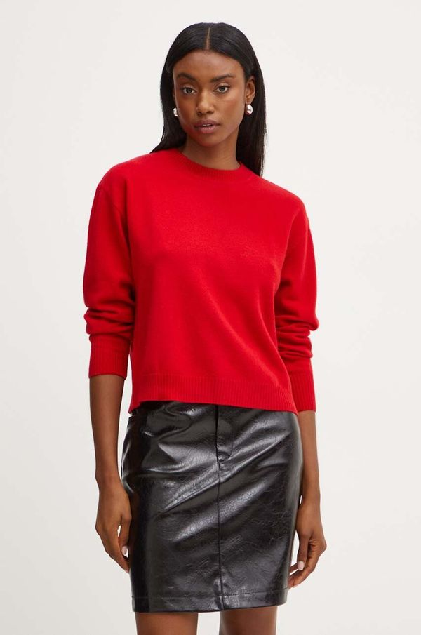 Marella Volnen pulover Marella ženski, rdeča barva, 2423366181200