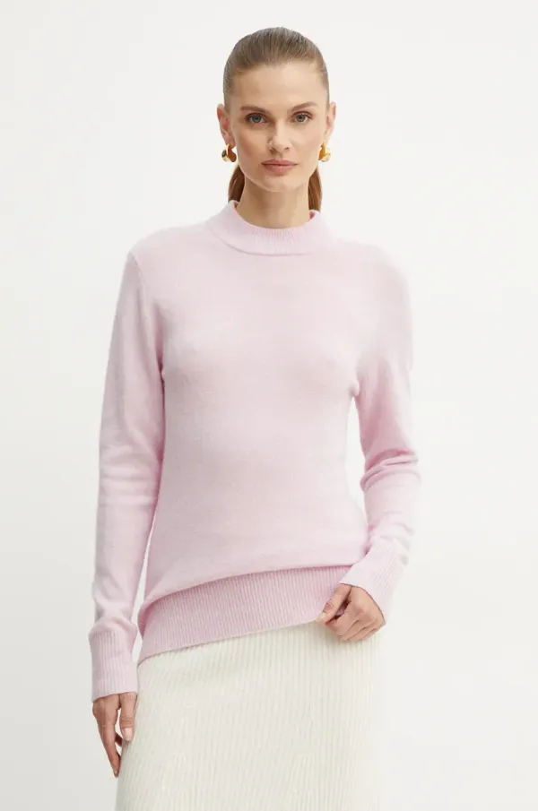 Marella Volnen pulover Marella ženski, roza barva, 2423366092200