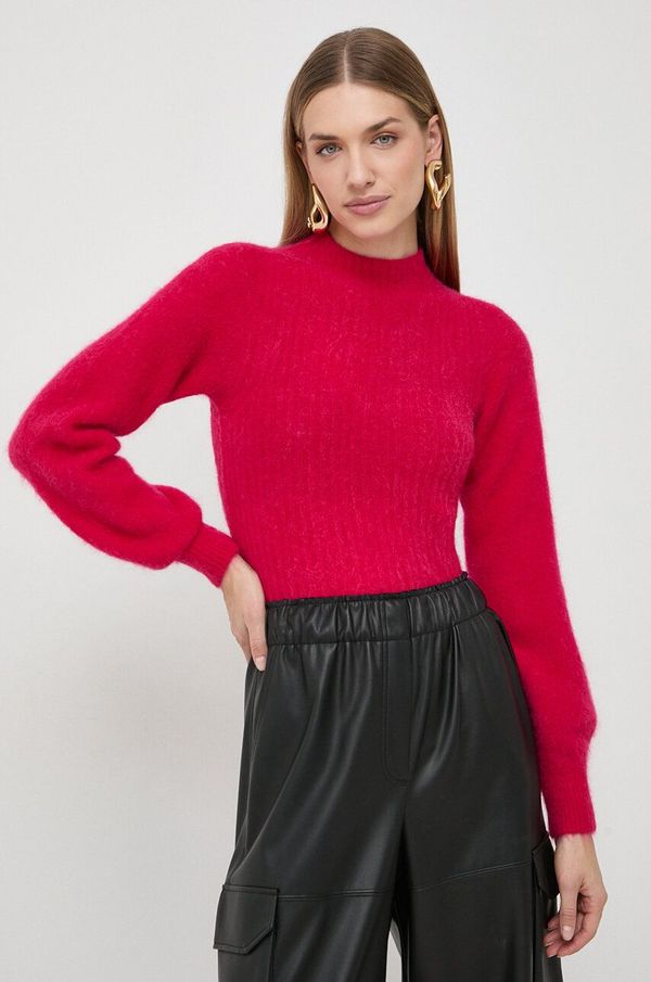 Marella Volnen pulover Marella ženski, roza barva