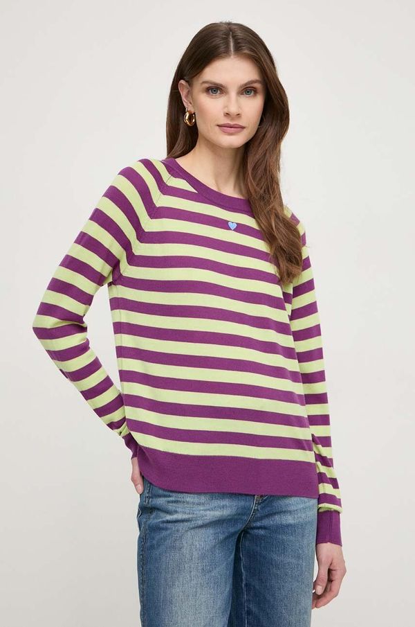 Max&Co. Volnen pulover MAX&Co. ženski, vijolična barva