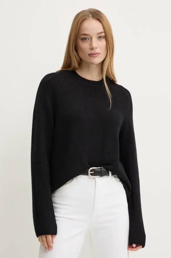 MICHAEL Michael Kors Volnen pulover MICHAEL Michael Kors ženski, črna barva, MF460YPF2G