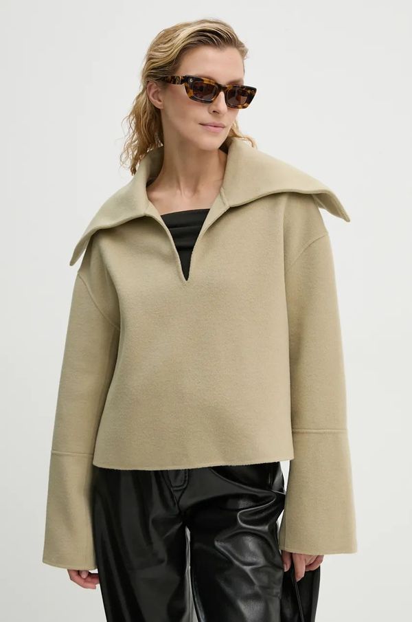 Nanushka Volnen pulover Nanushka MAXE ženski, zelena barva, NW24PFSG27062