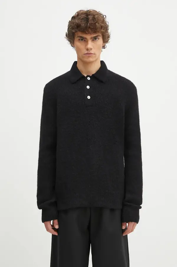 Norse Projects Volnen pulover Norse Projects Rasmus Relaxed Brushed Polo