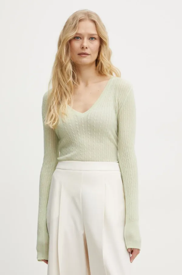 Patrizia Pepe Volnen pulover Patrizia Pepe ženski, zelena barva, 8K0263 K034