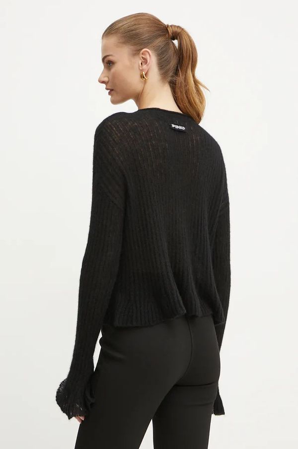 Pinko Volnen pulover Pinko ženski, črna barva, 104347 A26W
