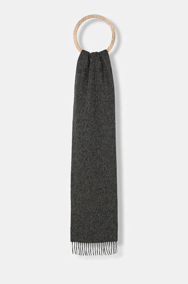 Norse Projects Volnen šal Norse Projects Moon Lambswool Scarf siva barva, N83.0021.1034