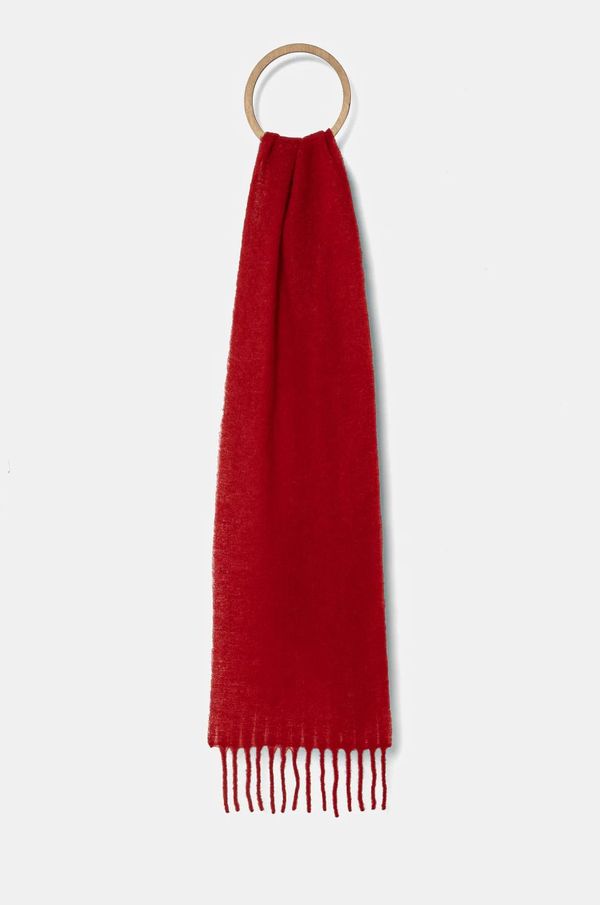 Samsoe Samsoe Volnen šal Samsoe Samsoe SAHILMA rdeča barva, F24400061