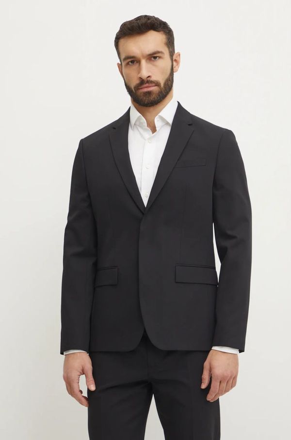 Calvin Klein Volnen suknjič Calvin Klein črna barva, K10K114345