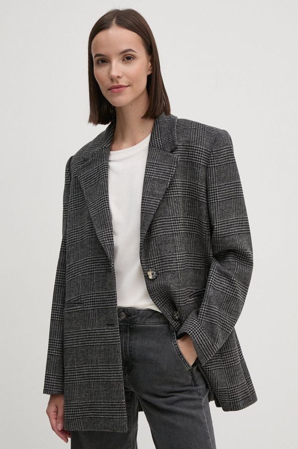 DKNY Volnen suknjič Dkny siva barva, D2G4A197