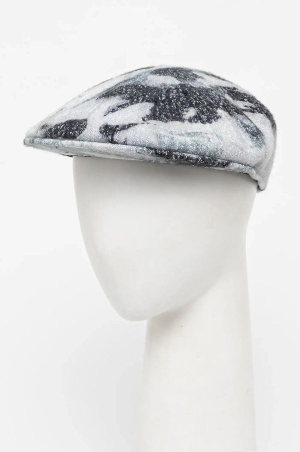 Kangol Volnena čepica iz tvida Kangol HEATHERED TIE DYE 504 siva barva, K3668.BG003