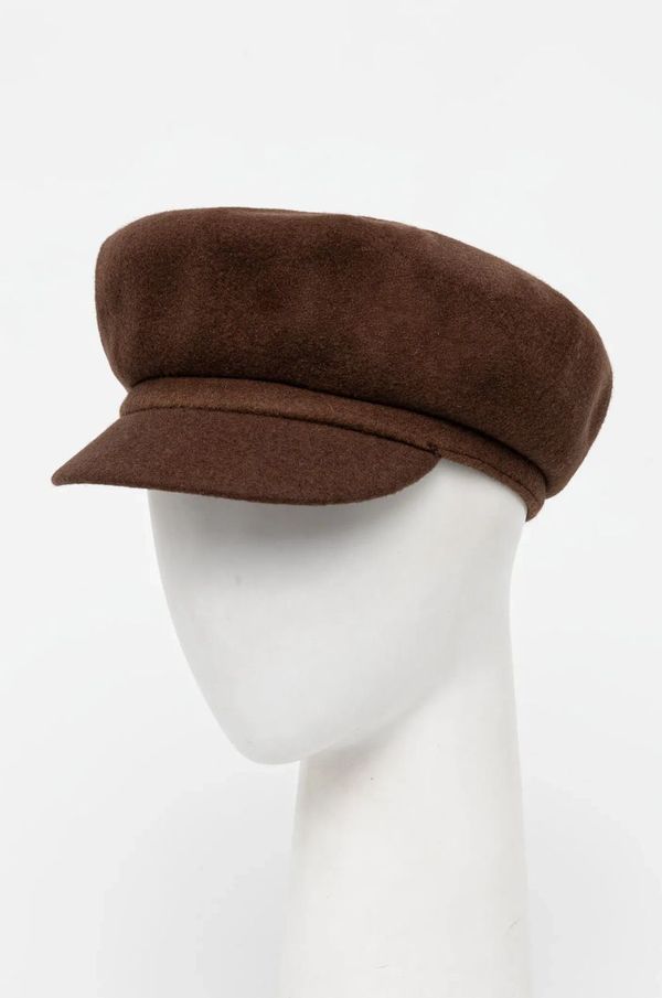 Kangol Volnena čepica iz tvida Kangol WOOL SPITFIRE rjava barva, 0259BC.TB274