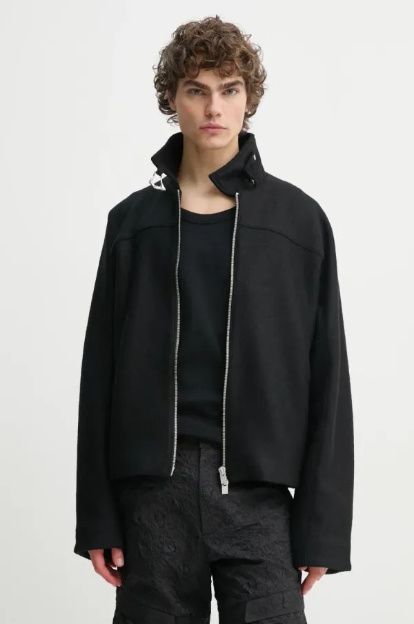 HELIOT EMIL Volnena jakna Heliot Emil črna barva, PRESS25_M_02_146_BLK01