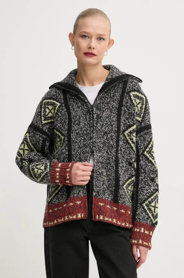 BA&SH Volnena jopica BA&SH črna barva, 1H24INAC