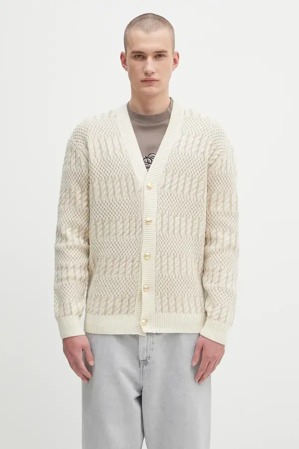 Drôle de Monsieur Volnena jopica Drôle de Monsieur Le Cardigan Torsades Bicolore