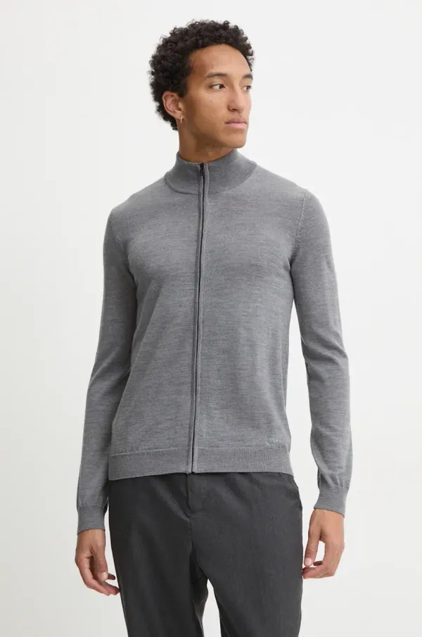 HUGO Volnena jopica HUGO črna barva