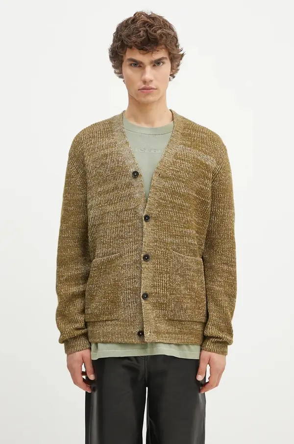 Norse Projects Volnena jopica Norse Projects Loki Wool Cotton Rib Cardigan