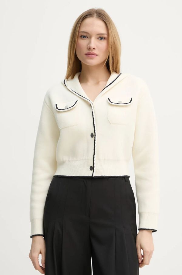 Theory Volnena jopica Theory bež barva, O1111759