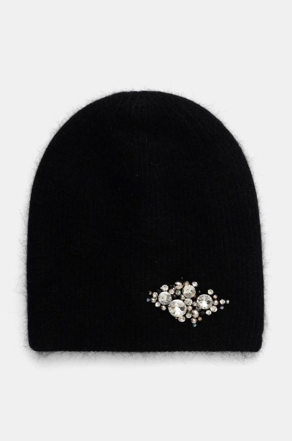 Answear Lab Volnena kapa Answear Lab črna barva