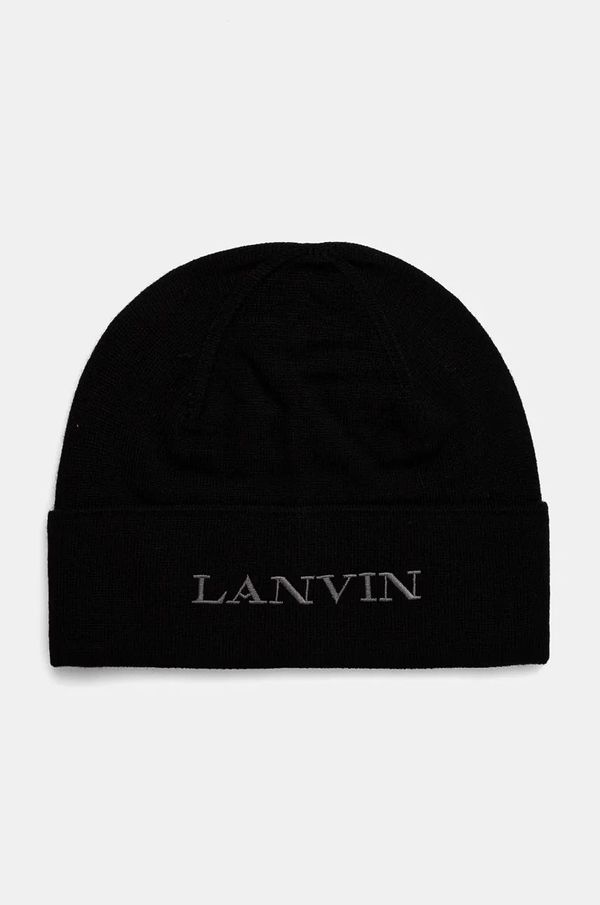 Lanvin Volnena kapa Lanvin črna barva, 6LCAPP.U7712