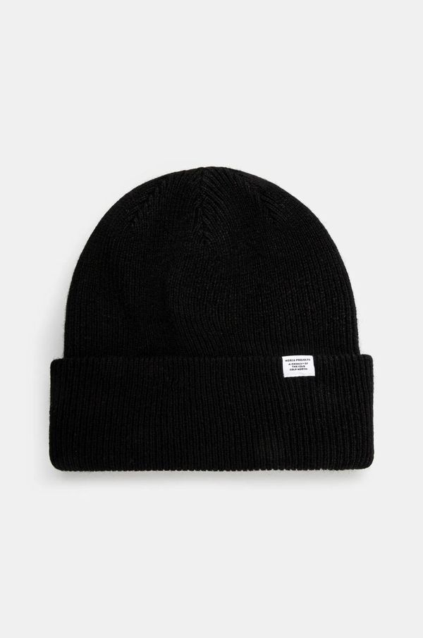 Norse Projects Volnena kapa Norse Projects Czapka Norse Projects Norse Beanie N95-0569 9999 črna barva