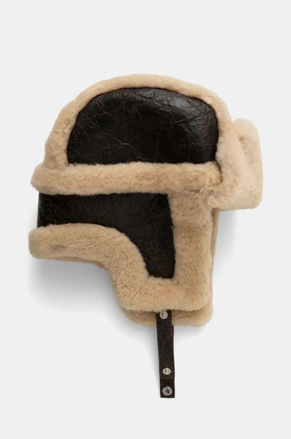 The Kooples Volnena kapa The Kooples rjava barva, AMHA29030K