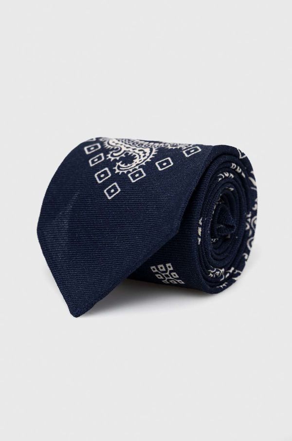 Polo Ralph Lauren Volnena kravata Polo Ralph Lauren mornarsko modra barva