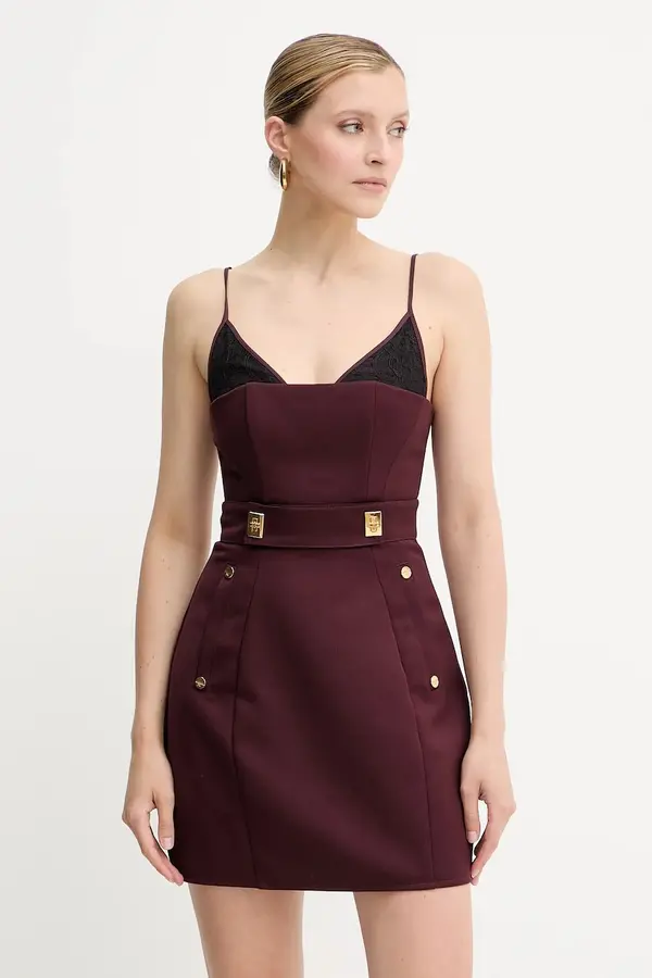 Elisabetta Franchi Volnena obleka Elisabetta Franchi