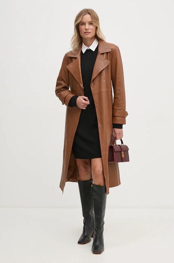 United Colors of Benetton Volnena obleka United Colors of Benetton črna barva, 1044DV01S