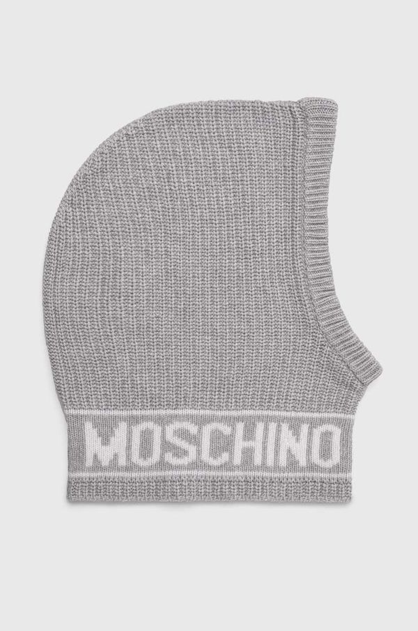 Moschino Volnena polkapa Moschino siva barva, M3136 65414