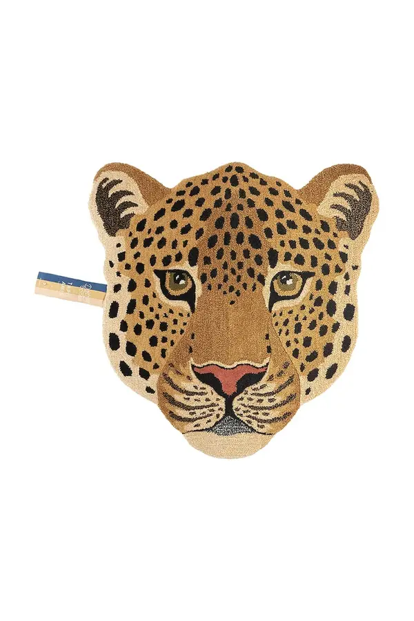 Doing Goods Volnena preproga Doing Goods Himani Leopard Head