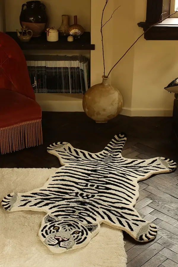 Doing Goods Volnena preproga Doing Goods Snowy Tiger 150 x 90 x 2 cm
