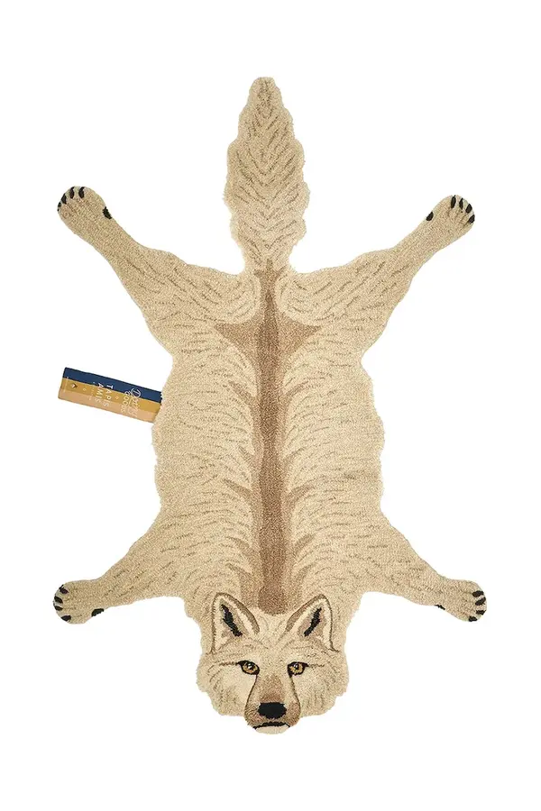 Doing Goods Volnena preproga Doing Goods Woozy Wolf Rug Large
