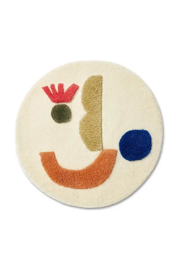 Ferm Living Volnena preproga ferm LIVING Panto O70 cm