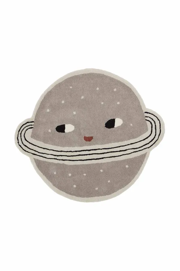 OYOY Volnena preproga OYOY Planet bež barva