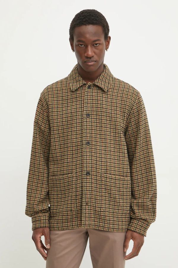 Les Deux Volnena srajca Les Deux zelena barva, LDM640121