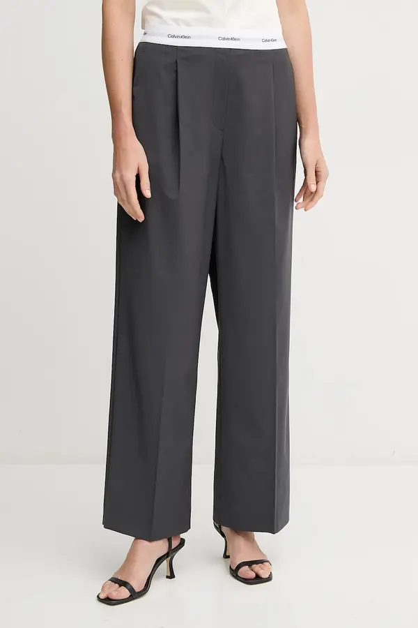 Calvin Klein Volnene hlače Calvin Klein