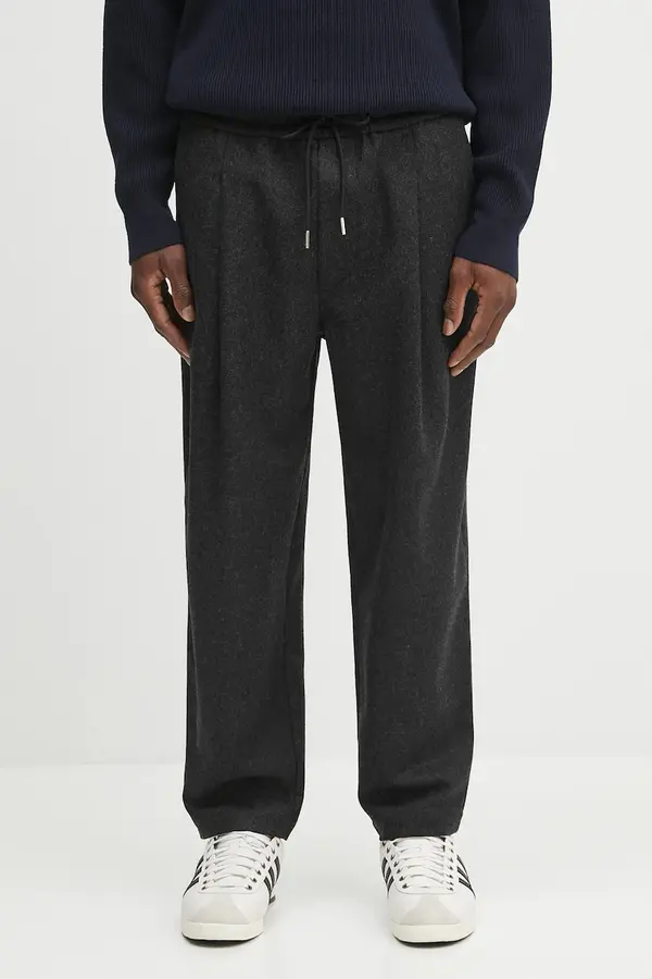 Drôle de Monsieur Volnene hlače Drôle de Monsieur Le Pantalon Cropped Flanelle