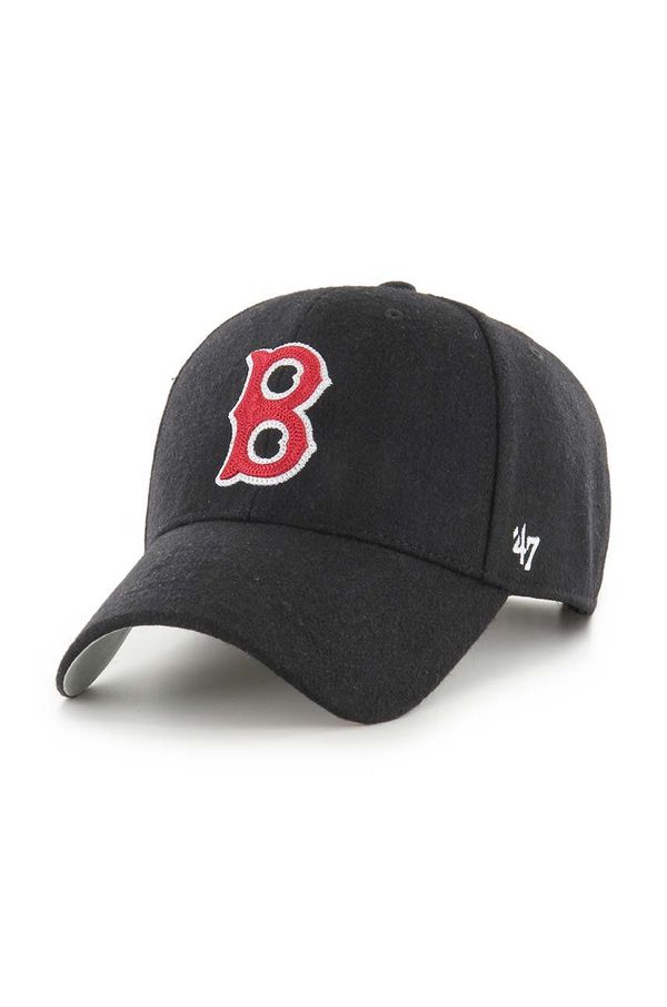 47 brand Volneni vizir 47 brand MLB Boston Red Sox črna barva, BCPTN-CHSMS02WIP-BK46