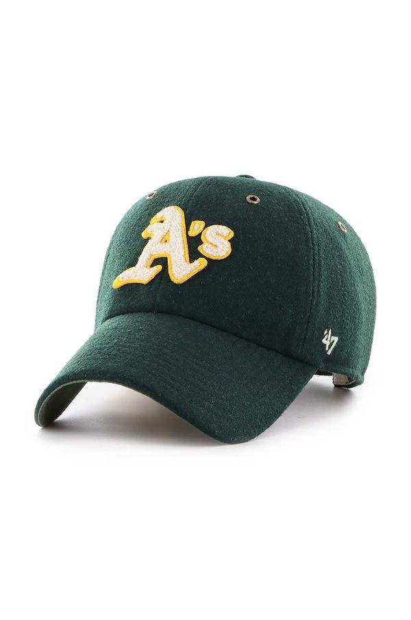 47 brand Volneni vizir 47 brand MLB Oakland Athletics zelena barva, B-PNTCU18WIS-DG