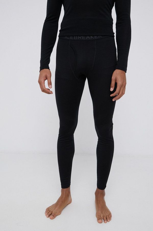 Icebreaker Volneno funkcijsko perilo Icebreaker črna barva