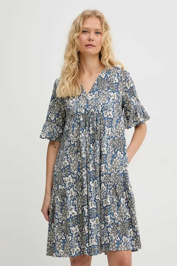 Weekend Max Mara Weekend Max Mara Bombažna obleka Weekend Max Mara FUOCO