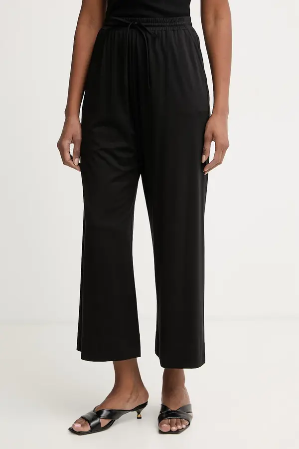 Weekend Max Mara Weekend Max Mara hlače ženske z lanom MODICO