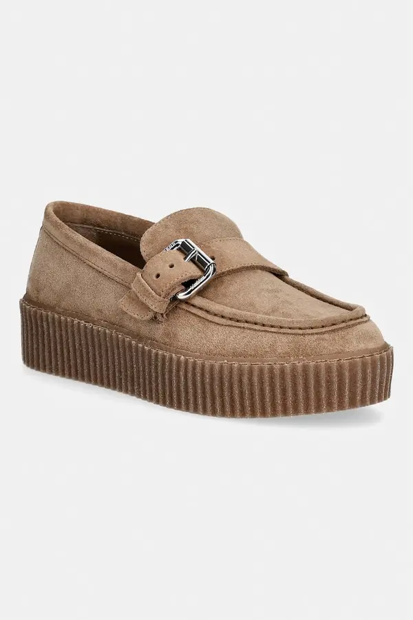 Weekend Max Mara Weekend Max Mara loaferji ženski semišasti