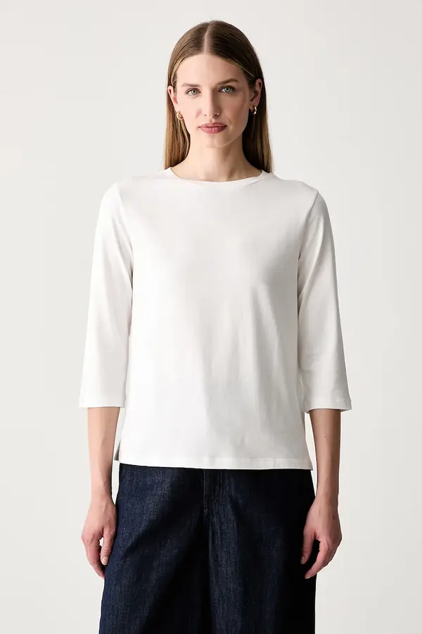 Weekend Max Mara Weekend Max Mara majica z dolgimi rokavi ženska bombažna z elastanom WKDMULTIA