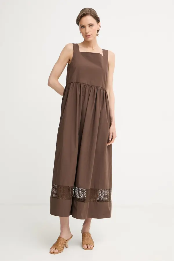 Weekend Max Mara Weekend Max Mara obleka bombažna GOLA