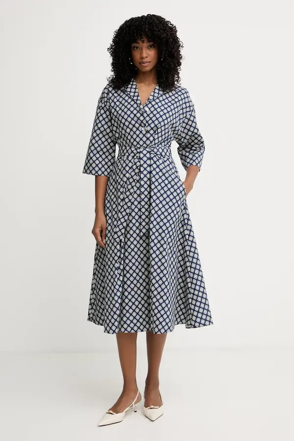 Weekend Max Mara Weekend Max Mara obleka bombažna UNIGENO