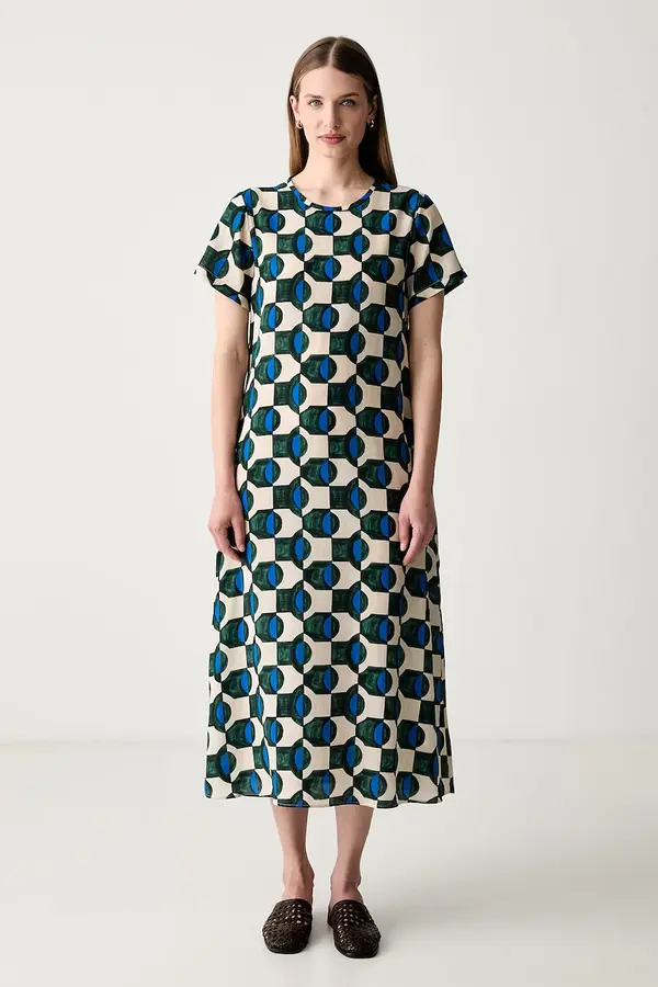 Weekend Max Mara Weekend Max Mara obleka svilena WKDVINCI