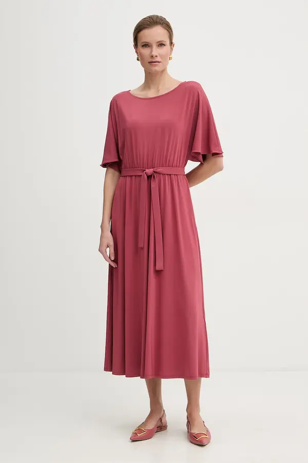 Weekend Max Mara Weekend Max Mara obleka z viskozo DIVO
